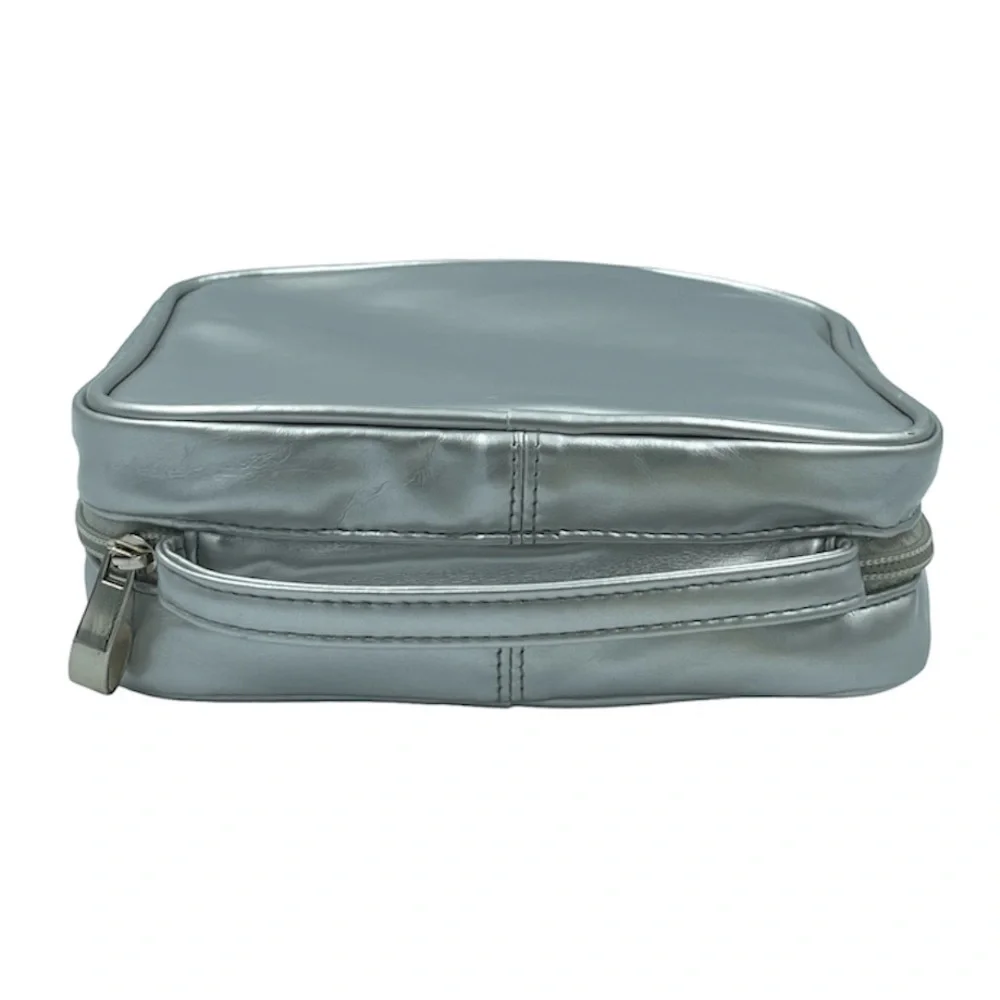 Clarins Paris Vanity Case Silver makeup Bag